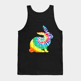 Tie Dye Rabbi Tie Dyed Print Easter Bunny Tank Top